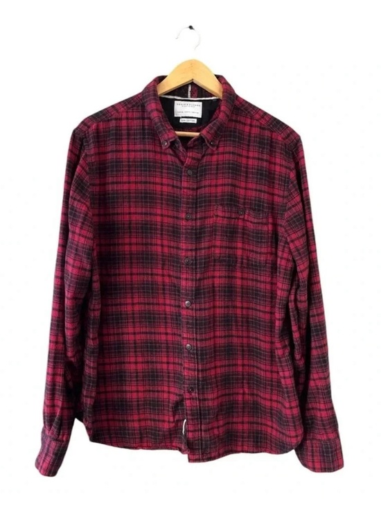 Denim & Flower Other - Denim & Flower Ricky Singh Red Plaid Flannel Shirt XL Long Sleeve Casual Unisex